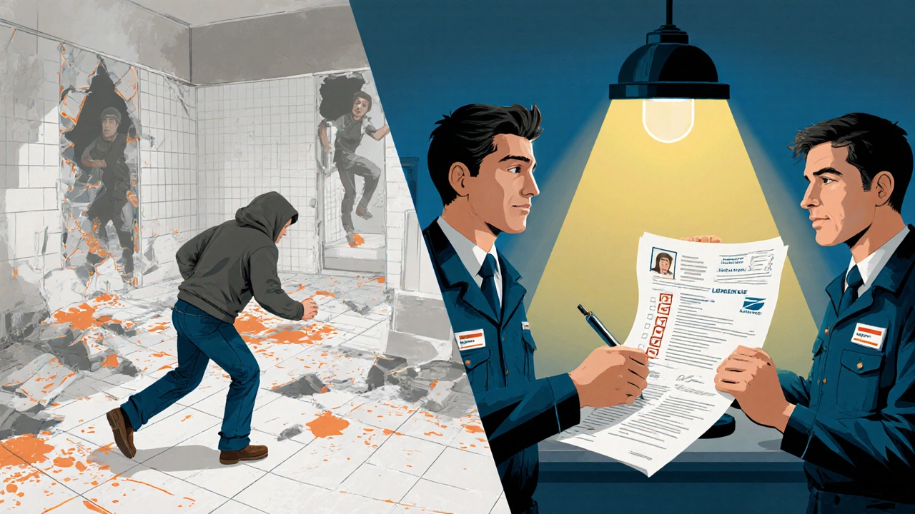 Сравнение честного и мошеннического ремонта: организованный процесс против хаоса.