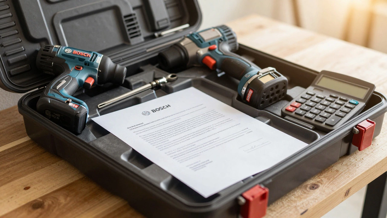 Professional tools and signed contract